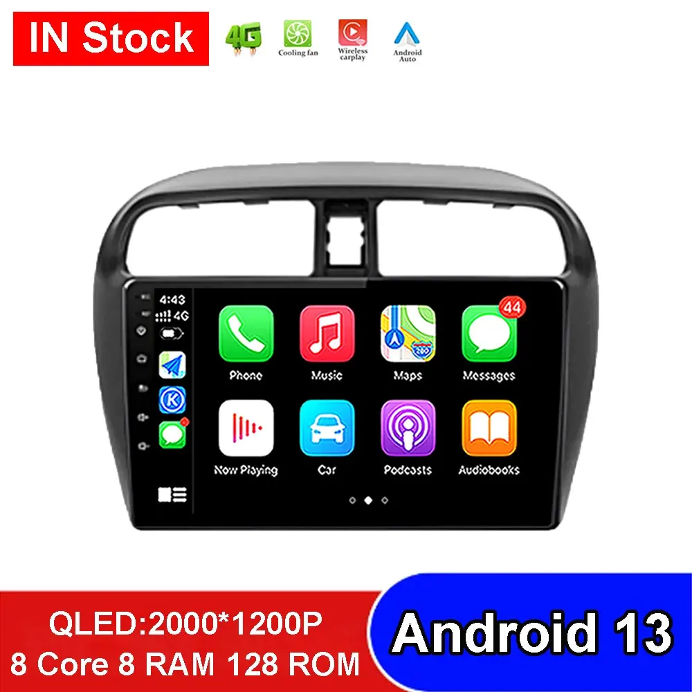 

Android 13 Carplay Car Radio For Mitsubishi Mirage Attrage 2012 - 2018 Video Stereo Multimedia Player DVD GPS Navigation