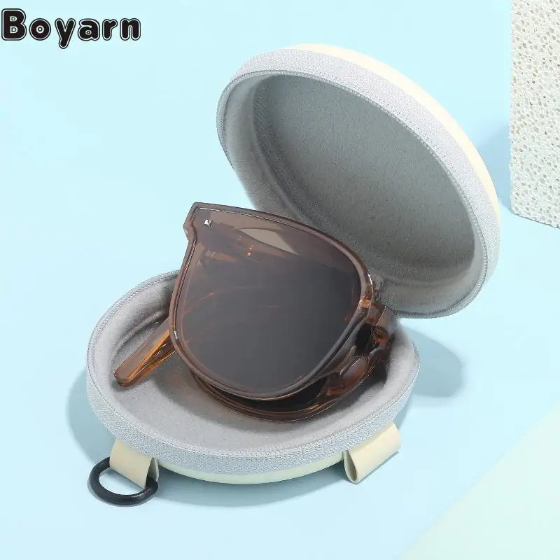 

Boyarn Same Tr Polarized Folding Sunglasses Under 2022 Focus Women's Anti Ultraviolet Net Red Sunglasses Women's Portable Glasse