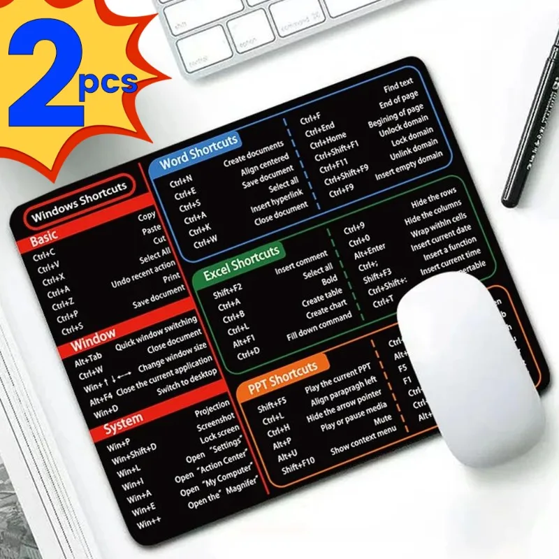 2/1 шт., нескользящий коврик для мыши с клавишами Windows
