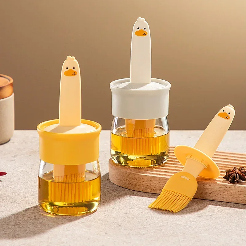 Silicone Oil Brush Temperature Resistant Oil Bottle Baking Pancake Barbecue Cooking BBQ Grilling Accessories Tool Kitchen Gadget,oil brush,silicone basting brush