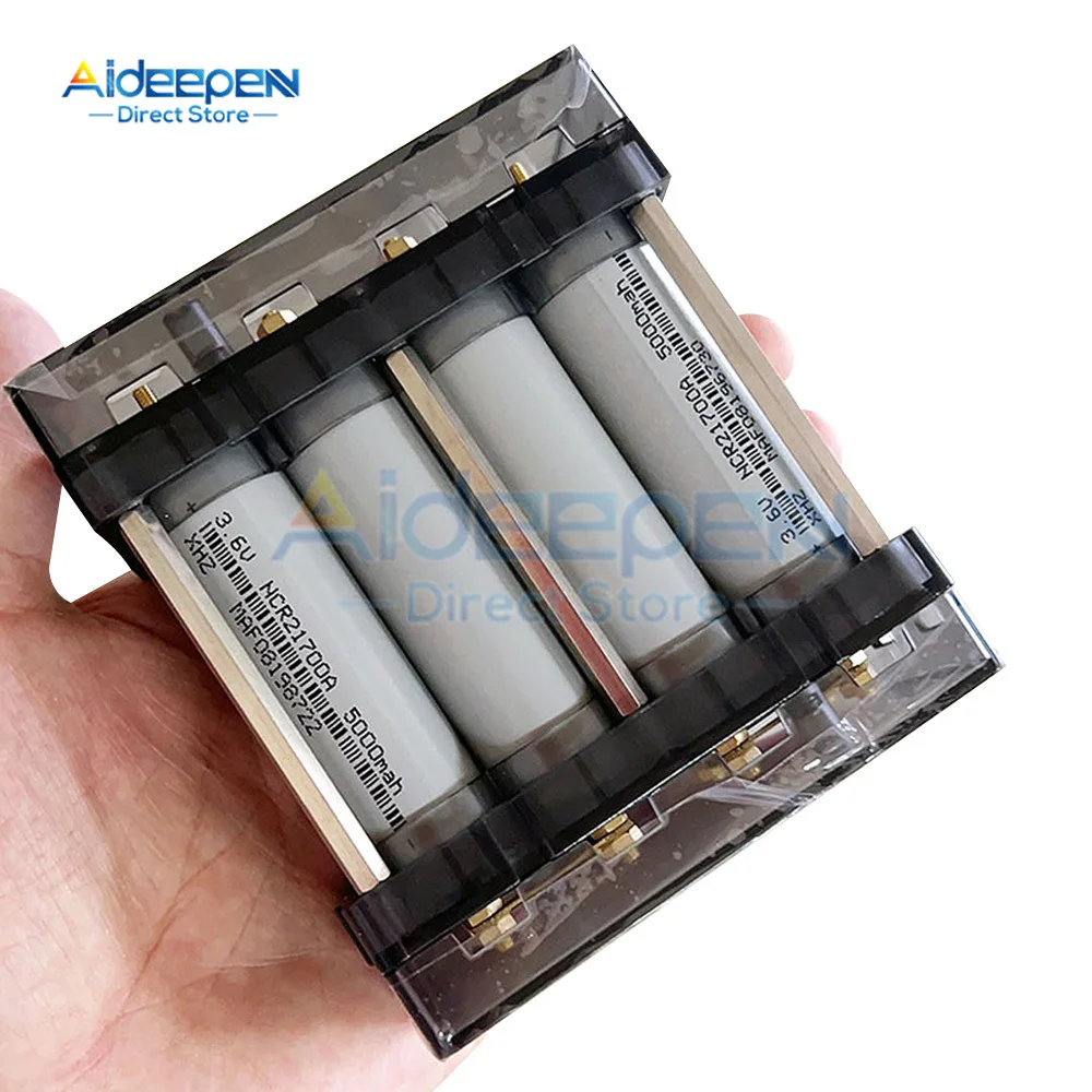 

6X 8X 21700 18650 High Capacity High Current Pure Copper Post DIY Lithium Battery Holder Solderless Energy Storage Bracket