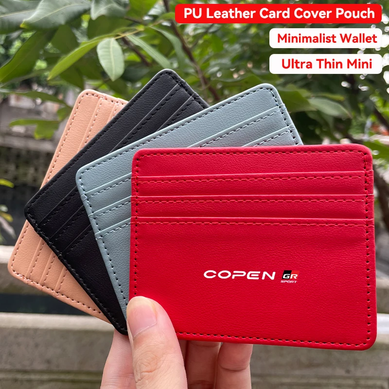 Per Copen Daihatsu Charade Yrv Materia Mira Rocky Pu Leather Id Card Holder Bank Credit Multi Slot Card Case Portafoglio Accessori