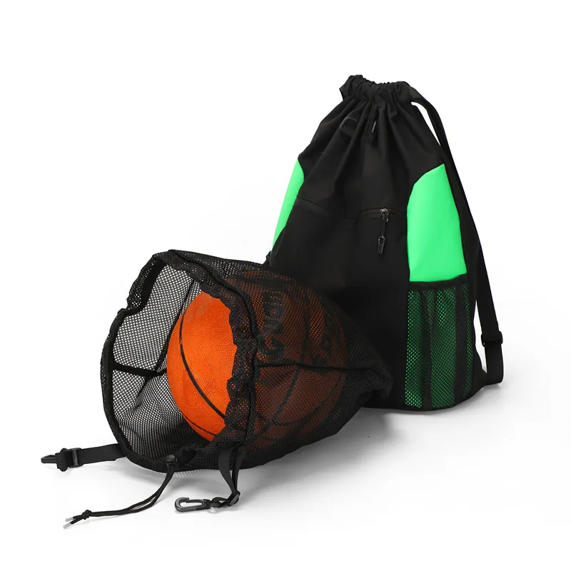 String Backpack Drawstring Bag Travelling Bag Multifunctional High Capacity Waterproof Outdoor Sports For Students Basketball