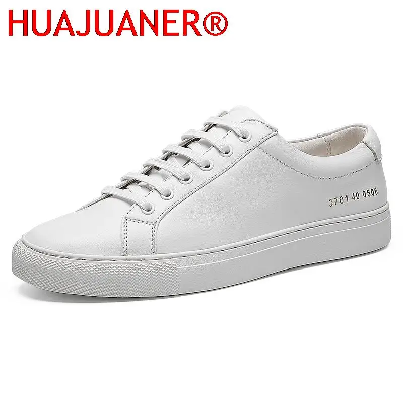 

Fashion Sneakers Casual Men genuine Leather Little white Shoes Male Casual Shoes Breathable Leather Mens Moccasins
