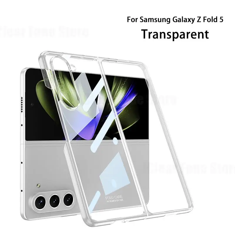 

Прозрачный чехол для Samsung Galaxy Z Fold 5 Fold5, покрытие из поликарбоната для Samsung Z Fold 5 Zfold5 zfold5, прозрачные тонкие чехлы