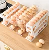Automatic Rolling Egg Storage Box for Kitchen Refrigerator Holds 30 Egg Boxes Refrigerator Side Door Egg Preservation 1