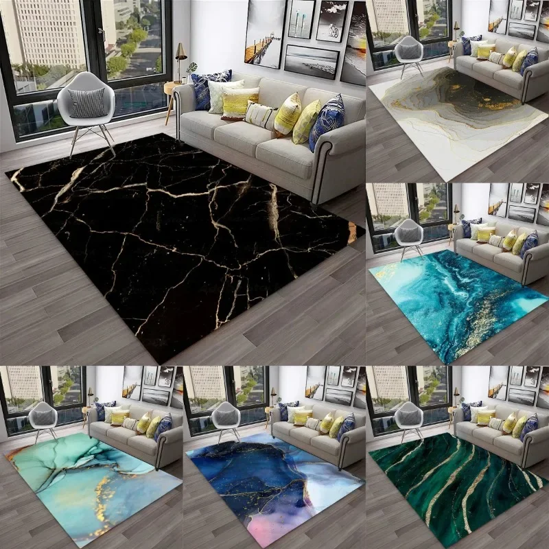 Green Cracked Marble Floor Mat main image 0