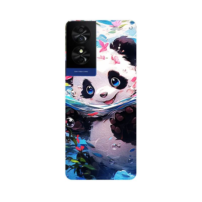 Colorful Leaves Flower Painted Soft Silicone Phone Case Cover - Bumper Protection Design