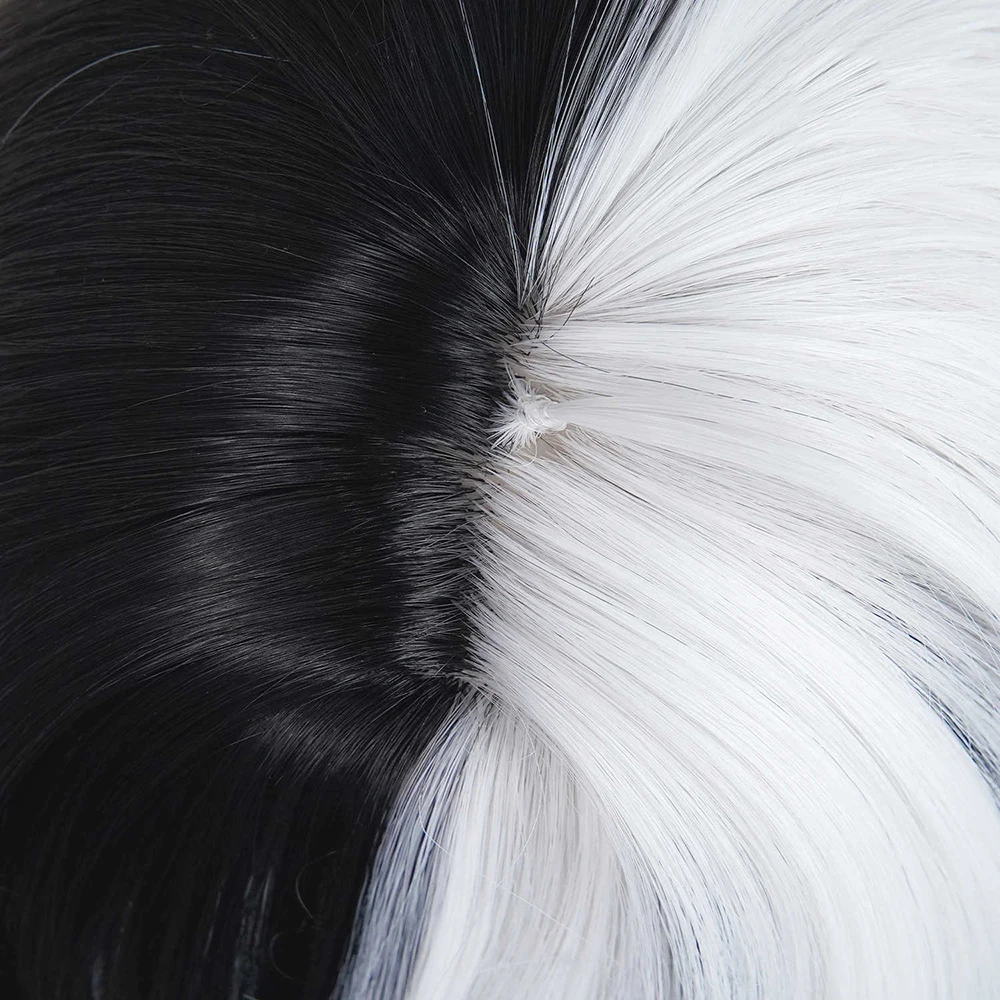 Zenless Zone Zero: Dialyn | Black-White Gradient Synthetic Wig 20 Zenless Zone Zero-Inspired Black-White Gradient Synthetic Wig for Carnival and Halloween