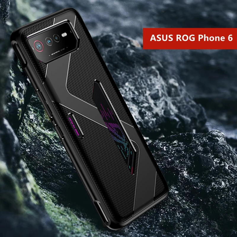 Per Asus Rog Phone 6 Case Tpu Soft Silicone Armor Paraurti Antiurto Per Asus Rog 6 Gaming Cover Posteriore Di Raffreddamento Phone6 Rog6 Funda