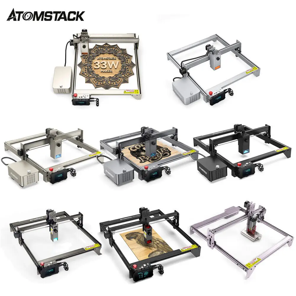 

ATOMSTACK Laser Engraver A5 PRO 40W X7 A10 S10 PRO 50W X20 S20 A20 130W X30 S20 A20 PRO X40 DIY Engraving CNC Cutting Machine