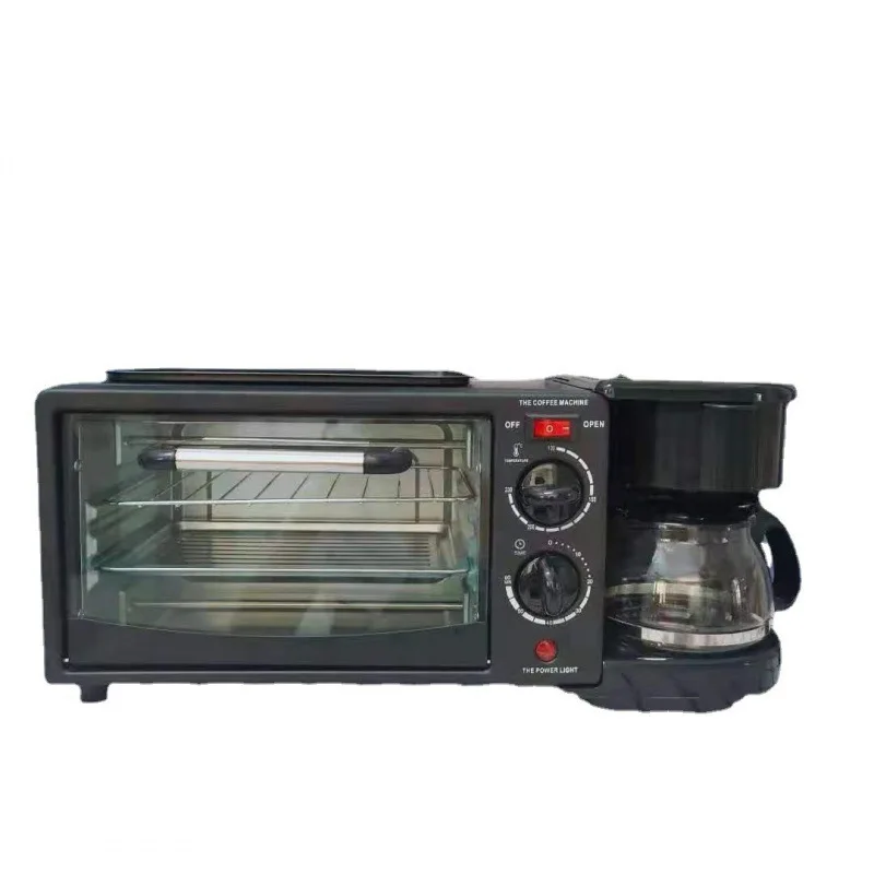 Breakfast Machine 3-in-1 Household Electric Oven Automatic Bread Machine Multi-function Oven Appliance