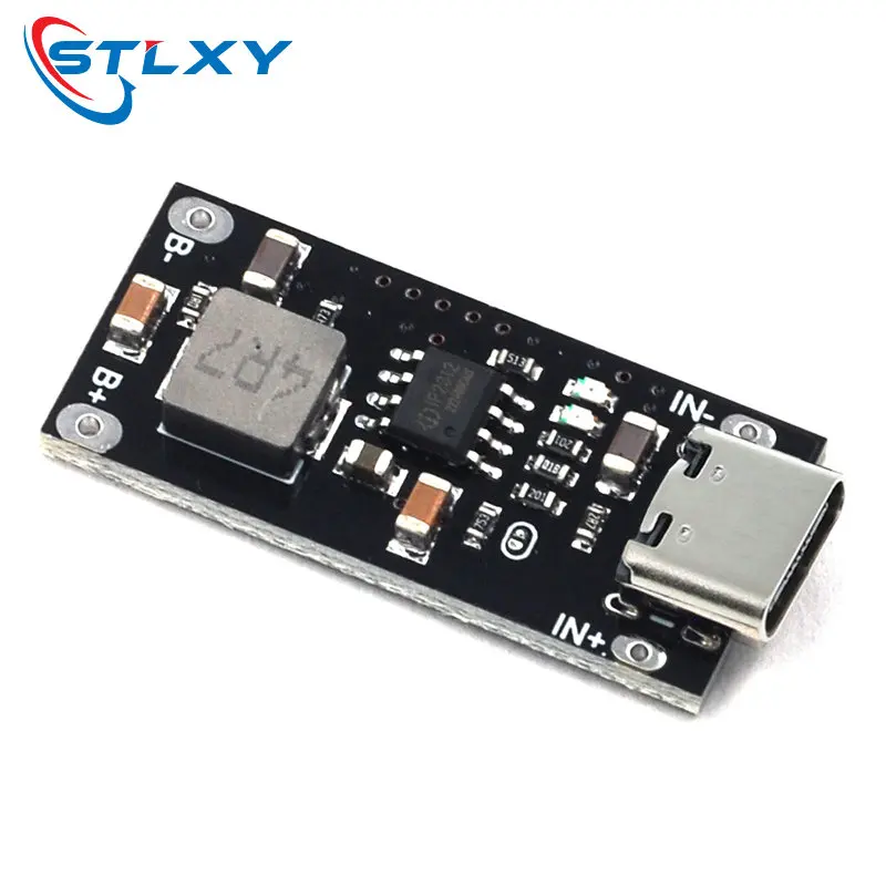 C타입 USB 입력 고전류 3A 폴리머 삼원 리튬 배터리 고속 충전 보드, IP2312 CC/CV 모드, 5V  4.2V