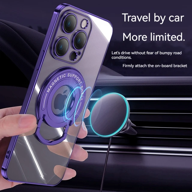 iPhone Clear MagSafe Case with Car Stand 3
