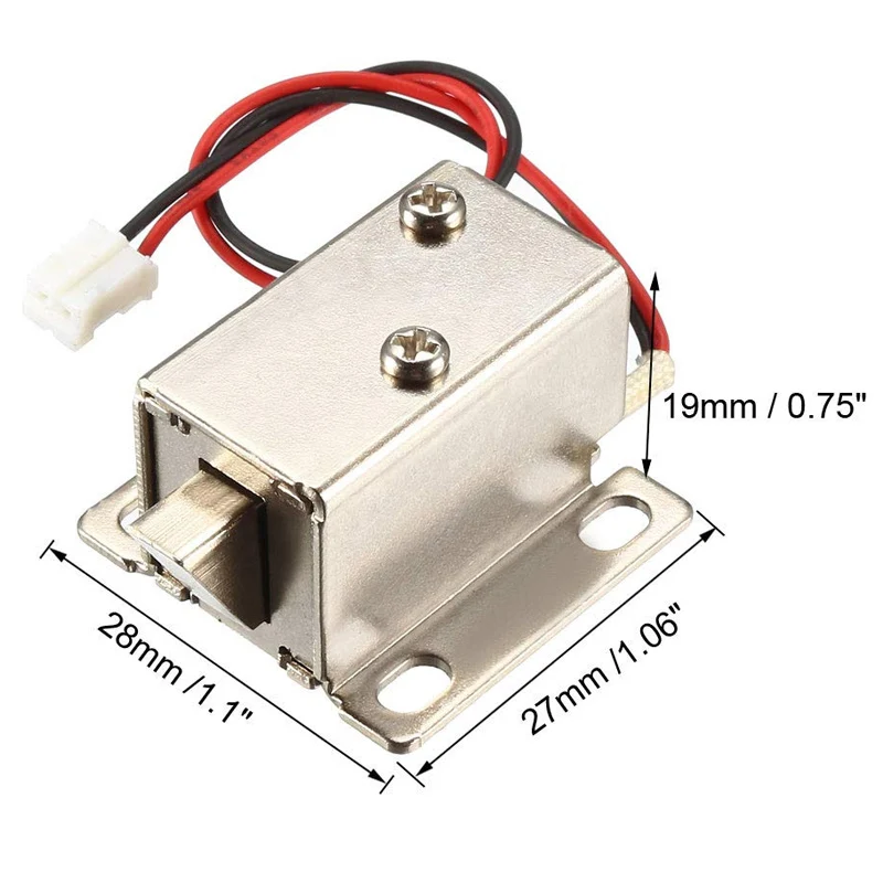 Electromagnetic Solenoid Lock DC6V 12V 24V MINI Electric Bolt Cabinet Draw Lock Release Assembly Solenoid Access Control