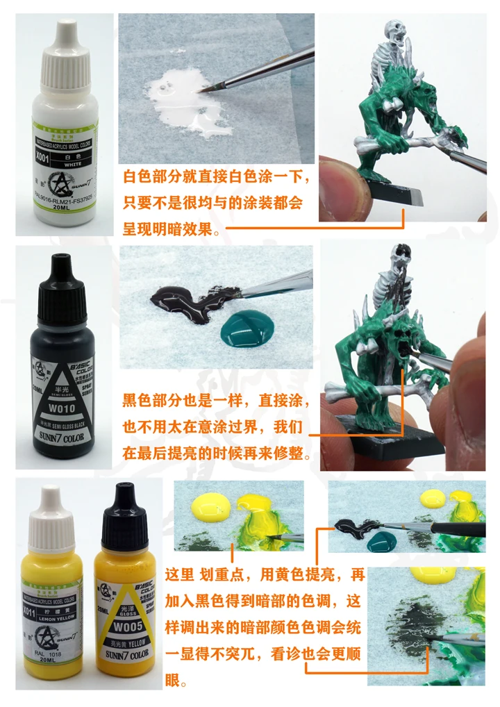 SUNIN7 X194 Satin Varnish Water-based Acrylic Model Paints Semi-gloss Color  Protective Pigment for Model Hobby Hand Painting DIY - AliExpress