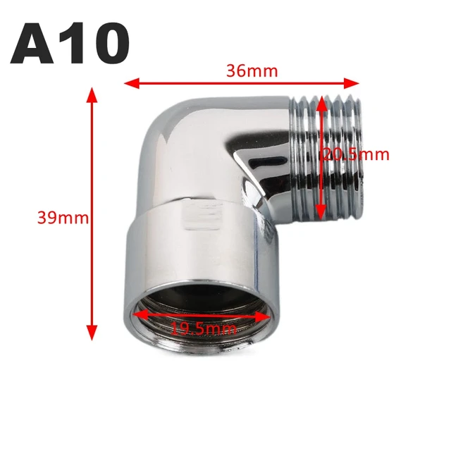 3Way Brass Shower Arm Adapter G1/2’’ G3/4 Shower Diverter Valve For