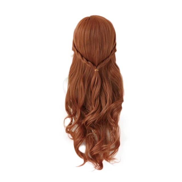 アンナコスプレウィッグプリンセス編組ロングブラウン波状耐熱 アンナコスプレウィッグプリンセス編組ロングブラウン波状耐熱