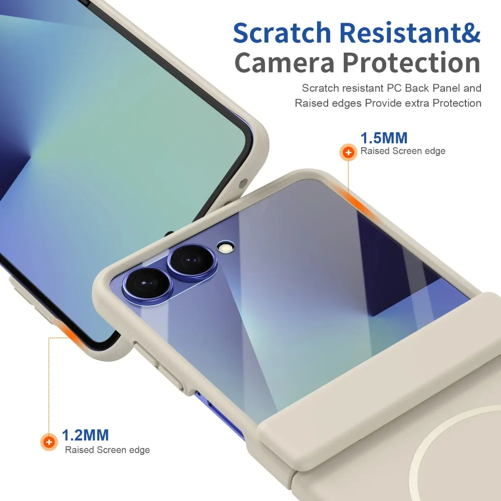 Magnetic Hinge Protection Phone Case with Front Screen Protector Cover