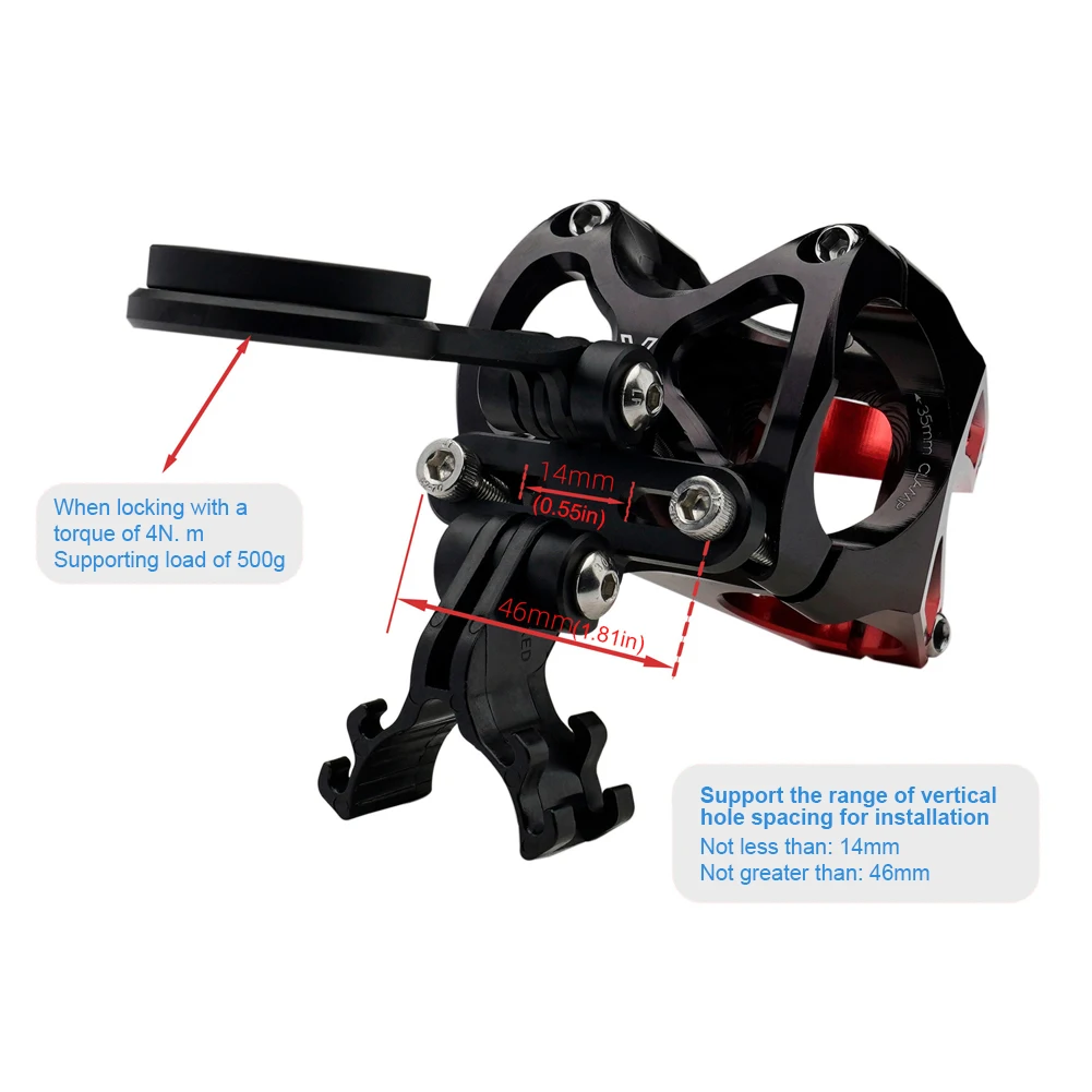 Aluminum Alloy Bike Speedometer Extension Holder Bracket