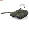 1/16 Heng Long T72 RC Battle Tank 7.0 Mainboard Plastic 3939 Ready to Run Tank Model BB Shooting Sound Lights Army Toys TH20562 2