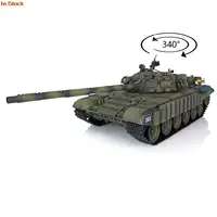 1/16 Heng Long T72 RC Battle Tank 7.0 Mainboard Plastic 3939 Ready to Run Tank Model BB Shooting Sound Lights Army Toys TH20562 2
