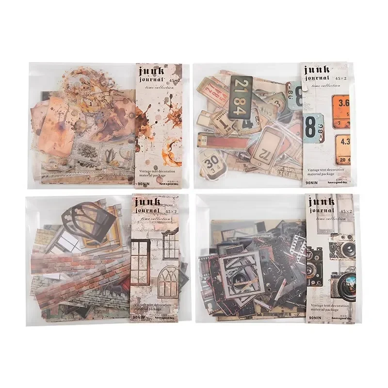 90 Pezzi di Carta Decorativa per Scrapbook a Tema Caffè, Materiali per Quaderni Europei, Blocchi per Bordi Decorativi, Manoscritti per Collage e Quaderni - immagine 5