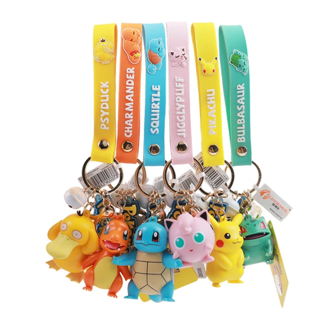 Porte-clés en peluche Pokemon, Kawaii, grande taille, dessin animé Pikachu  bulbizarre écureuil ronflax Jigglypuff Eevee Anime, poupée en peluche,  cadeau - AliExpress