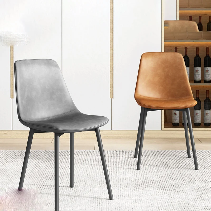

Свадебные обеденные стулья в скандинавском стиле, кожаный эргономичный мобильный кухонный прозрачный стул для гостиной, роскошная мебель для спальни