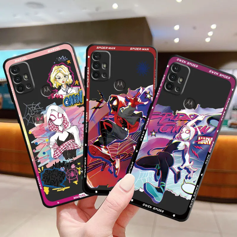 Cover Marvel Spider Man Custodia Per Motorola Moto Edge 20 Pro G9 Plus One Fusion Plus G200 5G Edge 40 Pro Edge 30 Neo