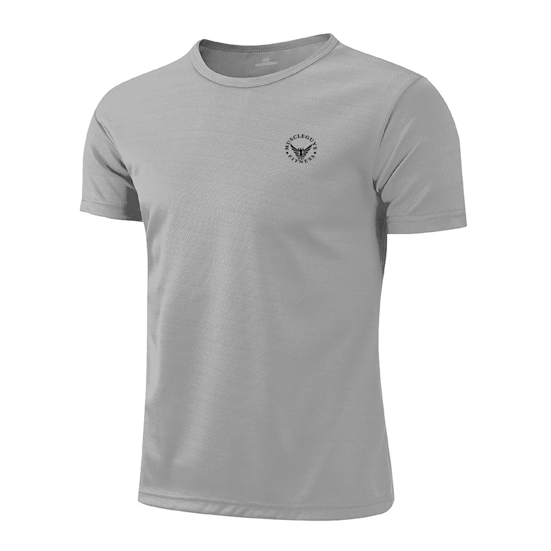 

FITNESS SHARK Short-sleeved T-shirt Men's Summer New Light and Breathable Running Undershirt