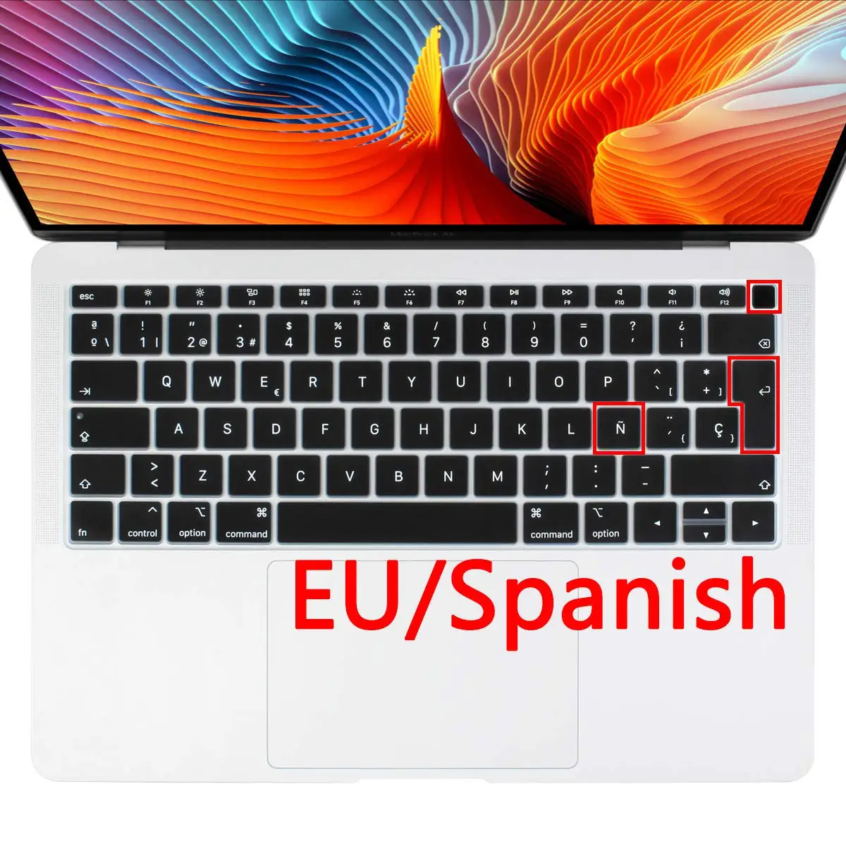 Protezione Per Tastiera In Lingua Spagnola Spagnola Per Il Più Recente Macbook Air Retina A1932 Da 13.3 Pollici Per Macbook Air 13 2018 Cover Per Tast