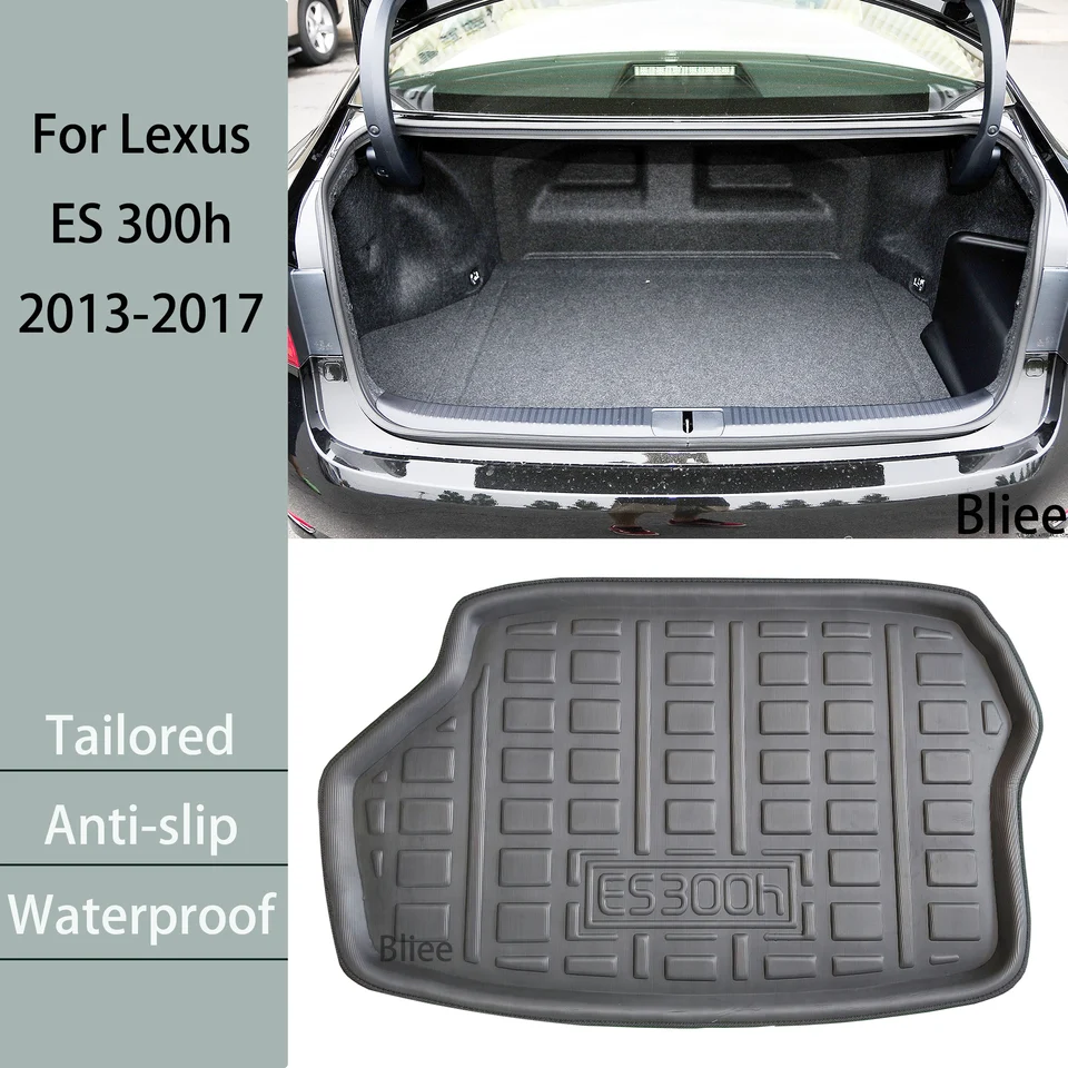 For Lexus ES 300H ES300h 2013 2014 2015 2016 2017 Tailored Rear Trunk Mat  Cargo Liner Boot Floor Tray 3D Protector Accessories