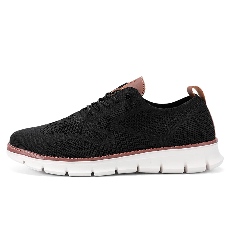 รูปสินค้า รองเท้าผ้าตาข่ายสไตล์ Brogue น้ำหนักเบา ใส่สบาย ผู้ชาย