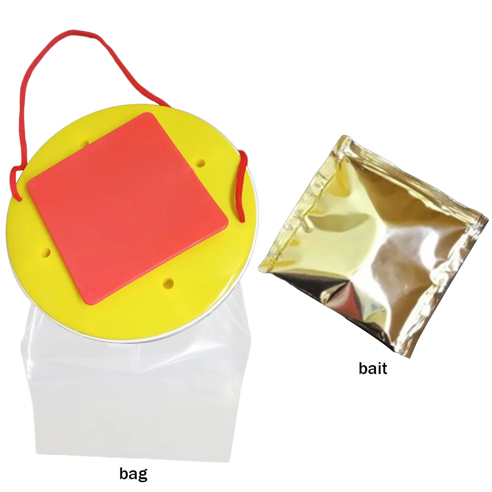 Description Picture 4 of item1-10PC Disposable Hanging Fly Trap Bag Flies Flytrap Bait Fly Wasp Insect Bug Killer Non-Toxic Mosquito Trap Catcher For Outdoor