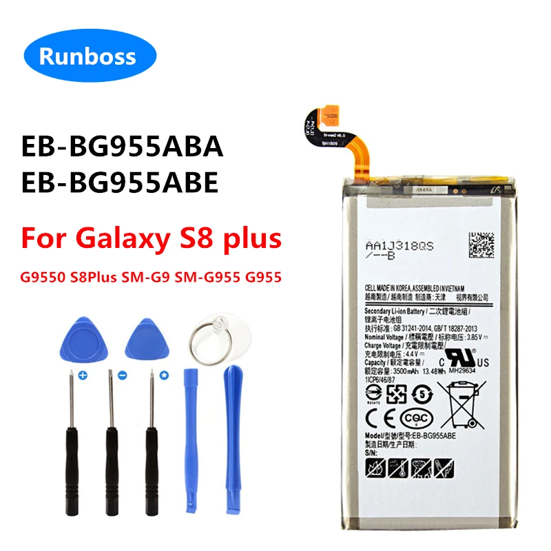 Eb-Bg955Aba Eb-Bg955Abe 3500Mah Nuova Batteria Del Telefono Di Alta Qualità Per Samsung Galaxy S8 Plus G9550 S8Plus Sm-G9 Sm-G955 G955