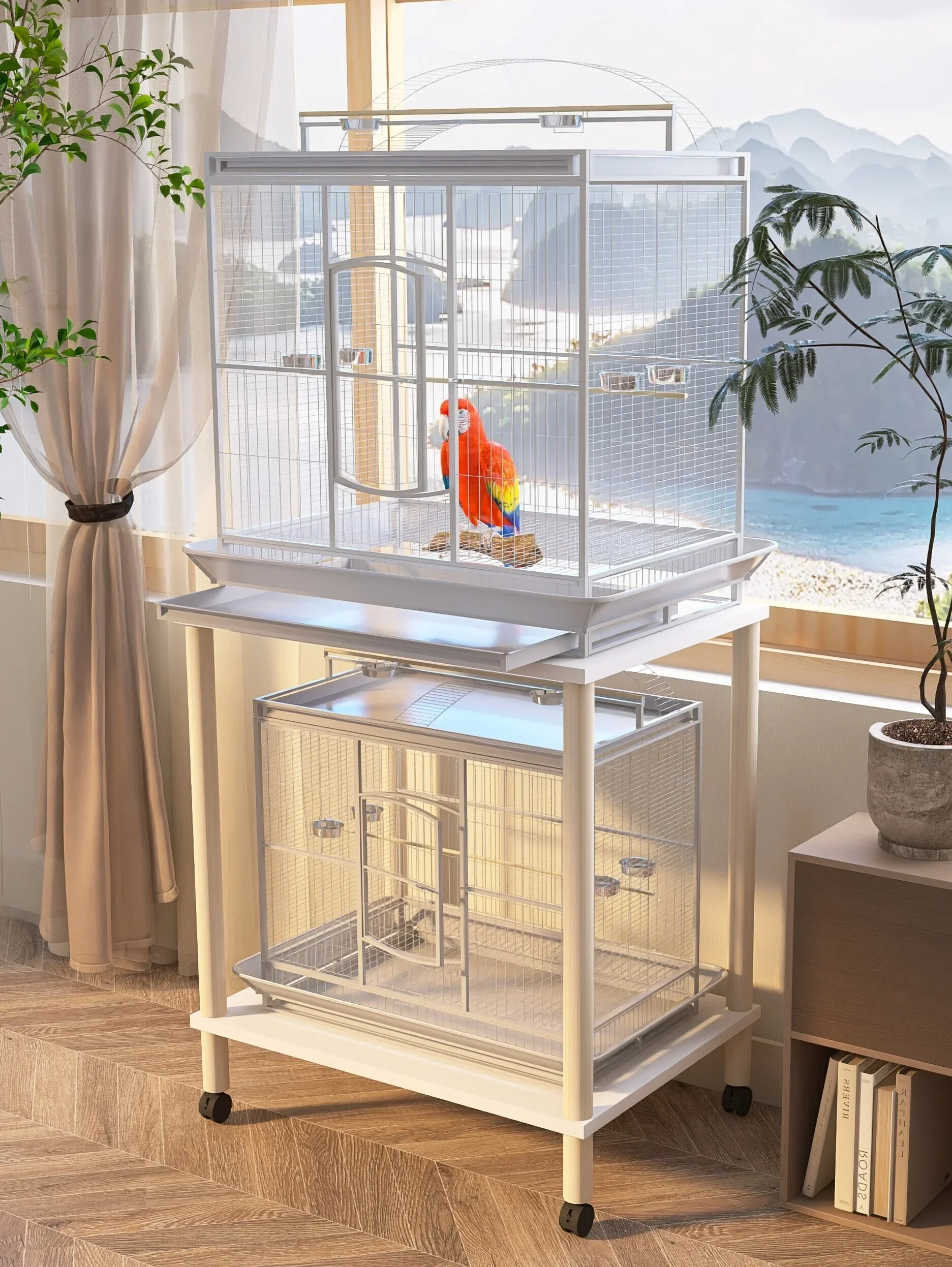 Image showcasing How to Build a Macaw Cage for Large Macaws - Building Plans