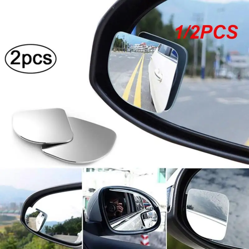 

1/2PCS Universal Car Auto Wide Angle Side Rearview Adjustable Blind Spot Mirror
