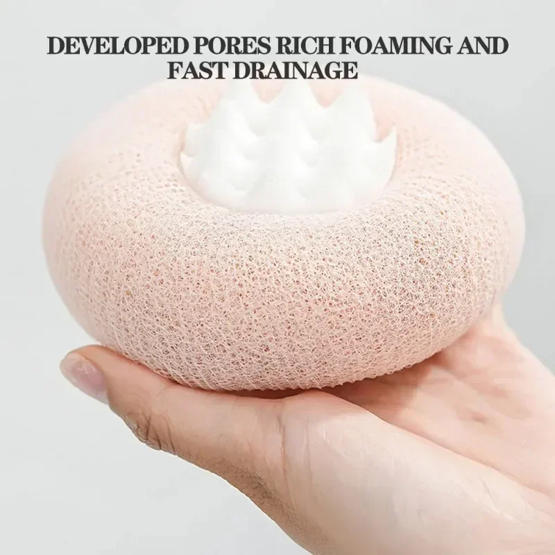 Sunflower Shower Ball Super Soft Massage Bath Ball Bath Towel Mud Sponge Bathroom Accessories with Suction Cup Round Brush