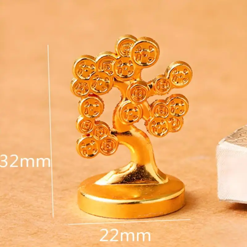 Feng Shui Auspicious Fortune Tree Small Ornaments Spring Festival Mascot Desktop Ornaments Car Home Decoration Crafts
