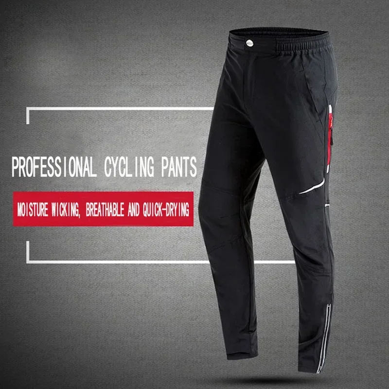 Outdoor Light Comfortable Cycling Pants Men Women Spring Summer Breathable Hight Elasticity Sports Pants Reflective Trousers cycling pants