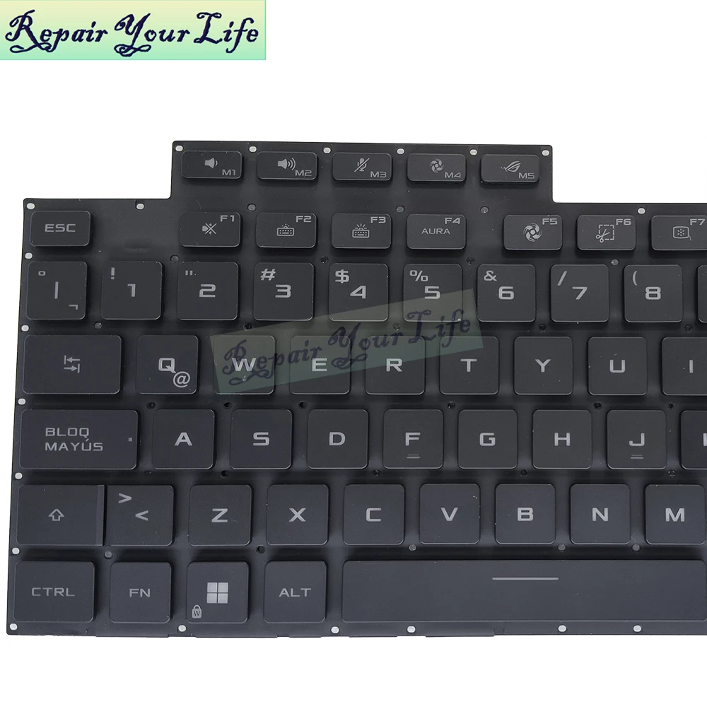 Teclado Retroiluminado com Pré-tecla Latina dos Eua Rog 5r Plus G513 Strix Scar 15 G533 G513q G533q G513qy G513qm V2028621a eu 481jla00 - Imagem 2