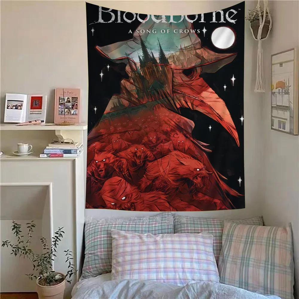 Bloodborne Classic Game Colorful Tapestry Wall Hanging Bohemian Wall Tapestries Mandala Hanging Sheets