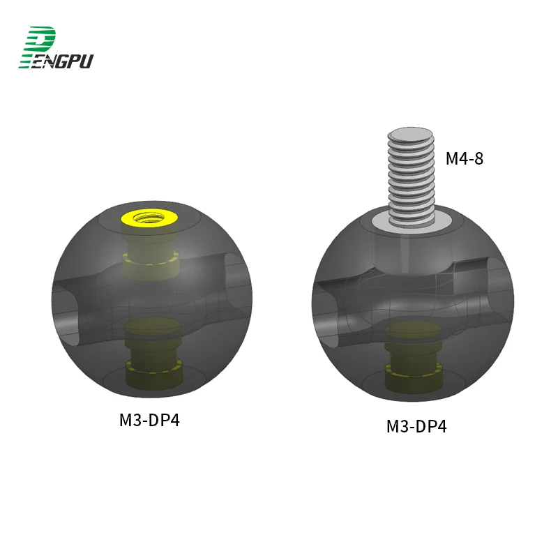 PENGPU G7/G4 Shock Absorber Kit Spherical Shock Absorber Miniature Pump Support Rubber Absorbing Foot Pads