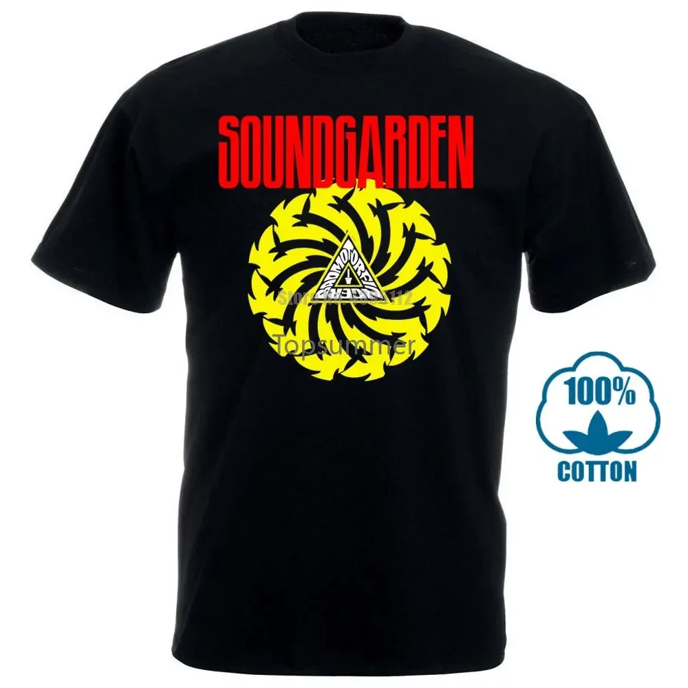 

Soundgarden Badmotorfinger'92 audiosлав гранerge Сиэтл-Группы Новая черная футболка дешевая мужская футболка с круглым вырезом