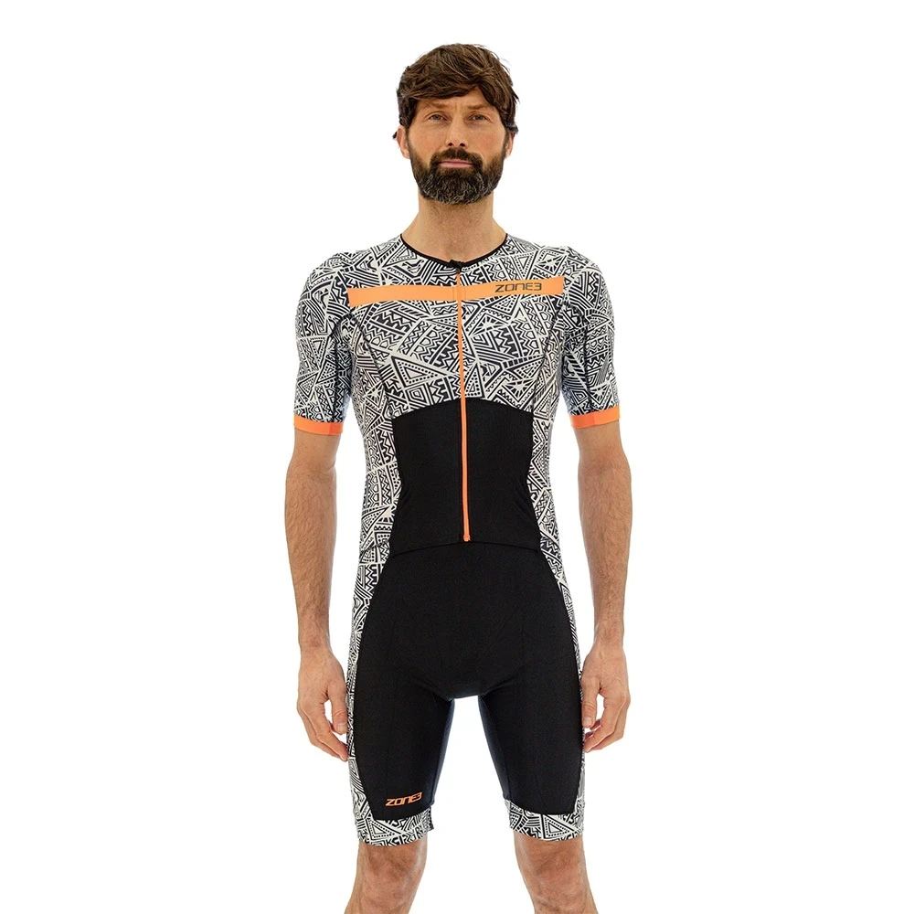 Zone3 Mannen Fietsen Racing Korte Mouw Zwemmen Pak Aero Wielertrui Zomer Mtb Fiets Tri Suit Triathlon Schaatspak Jumpsuit