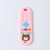 Children's teething remote control silicone material baby teething toys simulation remote control toys teething teether 6