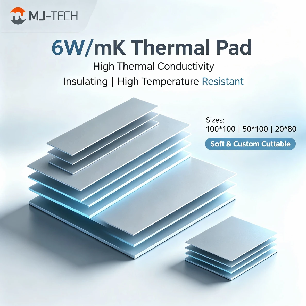 【¥5】MJ-TECH 6W/mK サーマルパッド 50x100cm 0.5mm-アリエク特価アラート