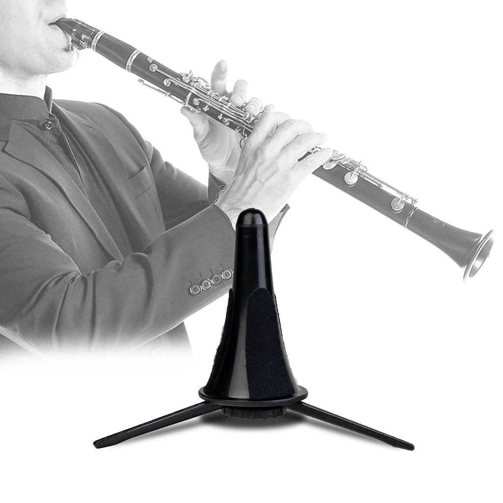 цена Lightweight 3 Legs Folding Base Fits A & B Clarinets Stable Secure Base Tri-Pod Clarinet Stand Woodwind In-Bell Portable Stand