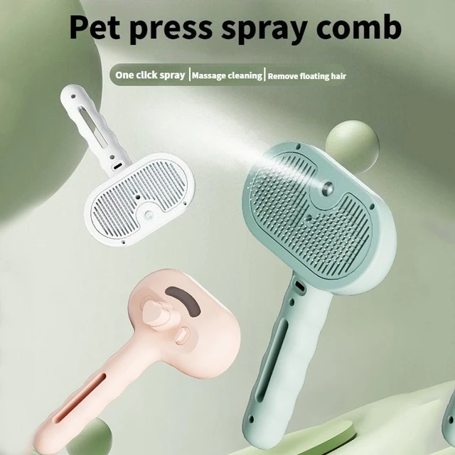 Cat Dog Comb Pet Steam Massage Brush Safe Round Head Soft Teeth Spray Hair Removal Comb for Universal for Cats Dogs Accessories 2